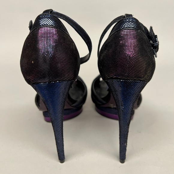 NWOT bcbg maxazria metallic platform heels 8.5 - Picture 3 of 6